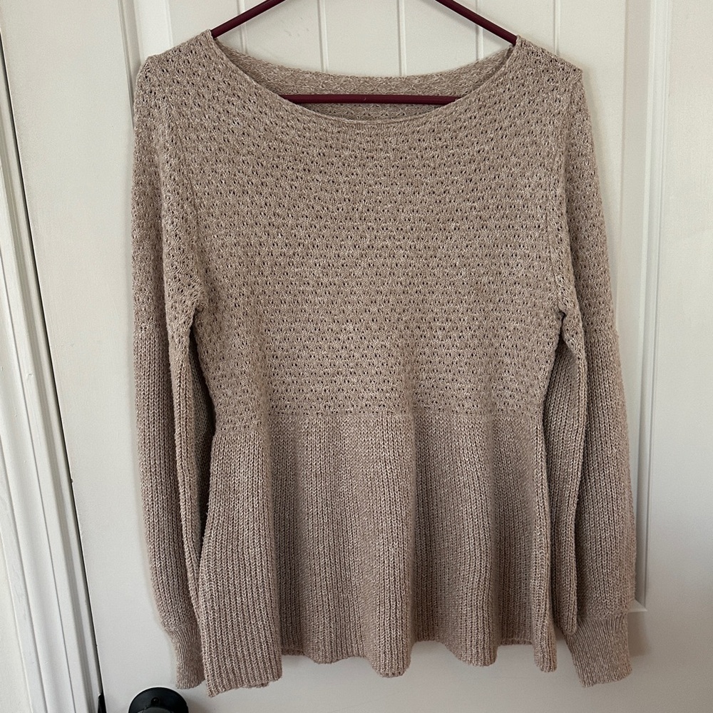 SHEIN Taupe Knit Sweater